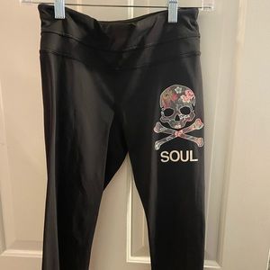 Lulu lemon for soul cycle cropped leggings